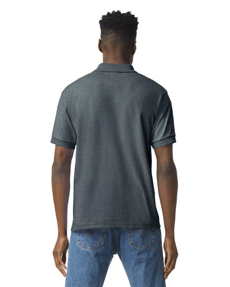 Gildan 8800 Polo Cotton Polyester Fabric - Dark Heather, Moisture-Wicking, Classic Fit (1 Piece)