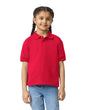 Gildan 8800B Youth Polo Fabric - Red, Moisture-Wicking, Classic Fit (1 Unit)