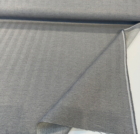 Sunbelievable Performance Herringbone Flip Flop Gray Nature Upholstery Outdoor Fabric - Gray Nature Herringbone, 59" Width (1 Yard)