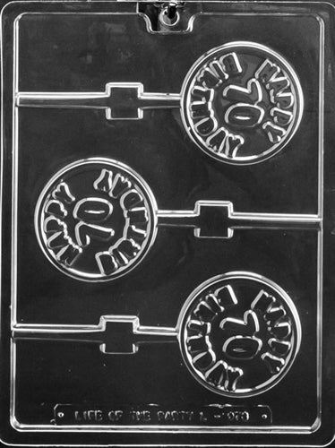 Happy 70th Birthday Lolly Chocolate Mold - LPL073