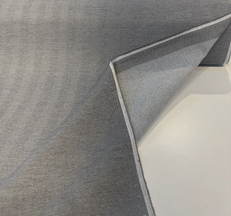 Sunbelievable Performance Herringbone Flip Flop Dark Gray Dolphin Upholstery Outdoor Fabric - Dark Gray Herringbone, 59" Width (By The Yard)