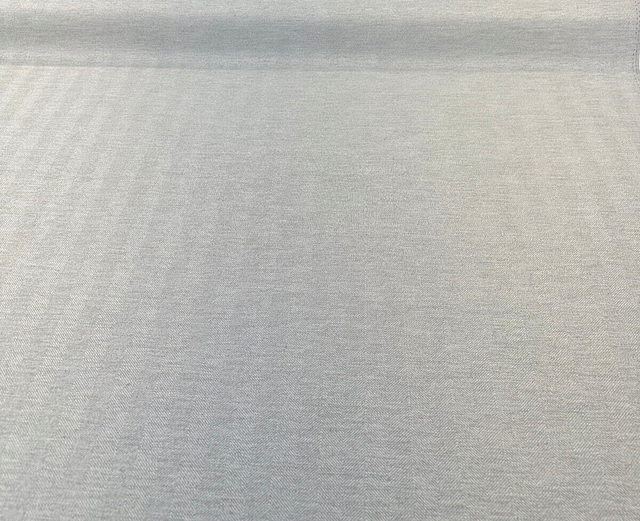 Sunbelievable Performance Herringbone Flip Flop Light Gray Oyster Solution Dyed Acrylic Polyester Fabric - Light Gray Oyster Herringbone, 59" Width (1 Yard)