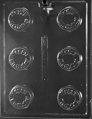 Happy Birthday Sandwich Cookie Chocolate Mold - LPM226