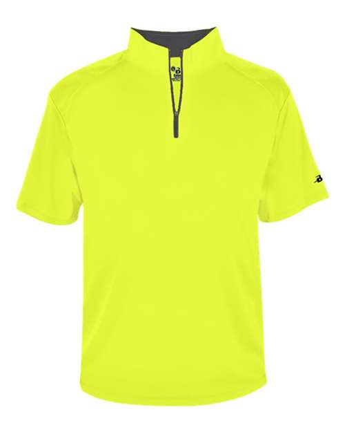 Badger Men's B-Core Short Sleeve Quarter-Zip
