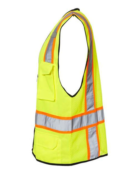 Men's 6 Pocket Contrast Class 2 Vest