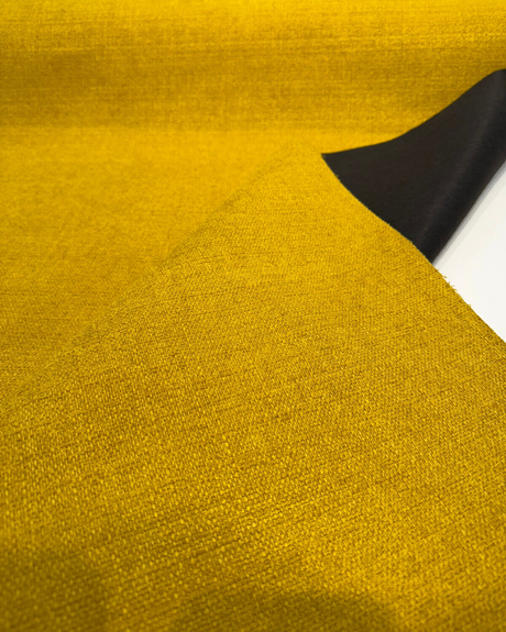 Penelope Chenille Upholstery Fabric - Golden Yellow, 55" Width (1 Yard)