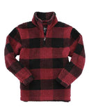 Unisex Sherpa Fleece Quarter-Zip Pullover
