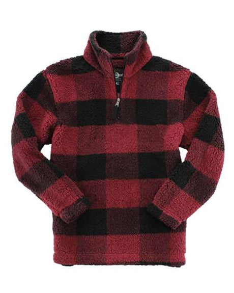 Unisex Sherpa Fleece Quarter-Zip Pullover