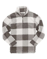 Unisex Sherpa Fleece Quarter-Zip Pullover