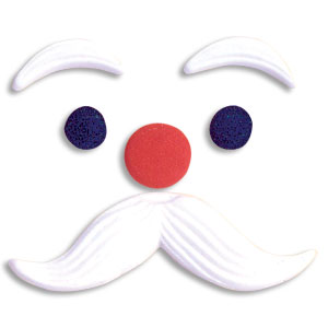 Santa Face 6 piece Decorating set - 16 sets