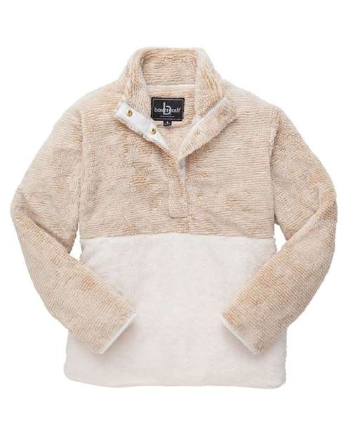 Boxercraft Unisex Fuzzy Half-Snap Fleece Pullover