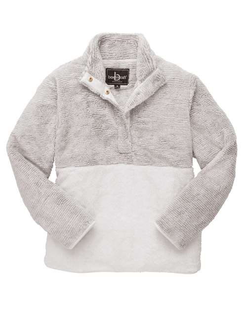 Boxercraft Unisex Fuzzy Half-Snap Fleece Pullover