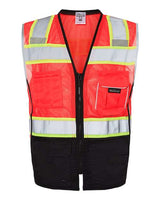 Kishigo Unisex Premium Black Series Black Bottom Class 2 Safety Vest