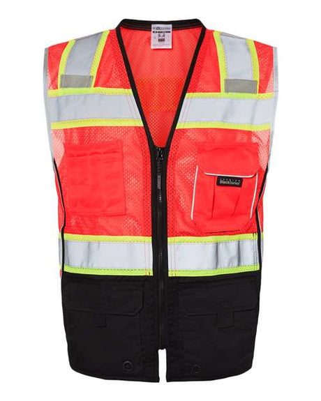 Kishigo Unisex Premium Black Series Black Bottom Class 2 Safety Vest