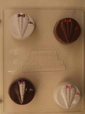 Tuxedo Jacket Sandwich Cookie Chocolate Mold