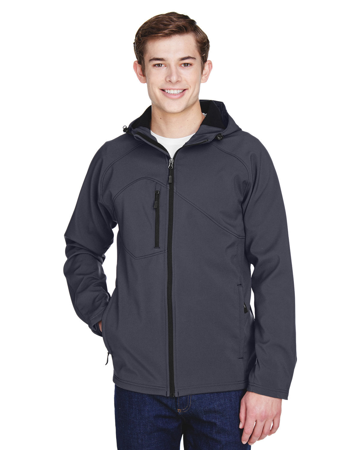 Men's Prospect Two-Layer Fleece Bonded Soft Shell Hooded Jacket