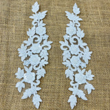 Beaded Floral Lace Applique