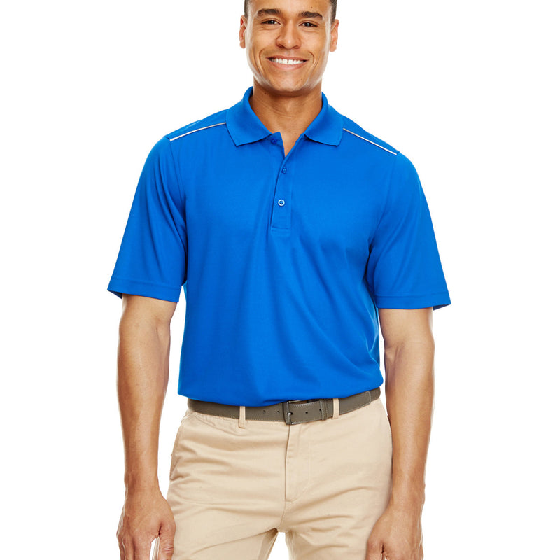 Men's Radiant Performance Piqué Polo with Reflective Piping