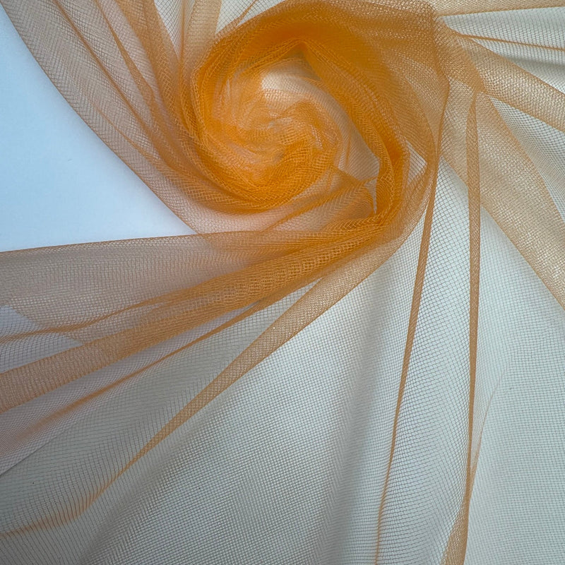Polyamide Mesh Yellow-Orange Lightweight Stretch