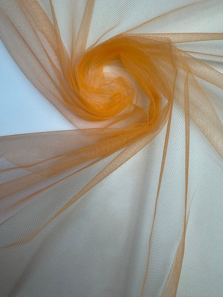Polyamide Mesh Yellow-Orange Lightweight Stretch