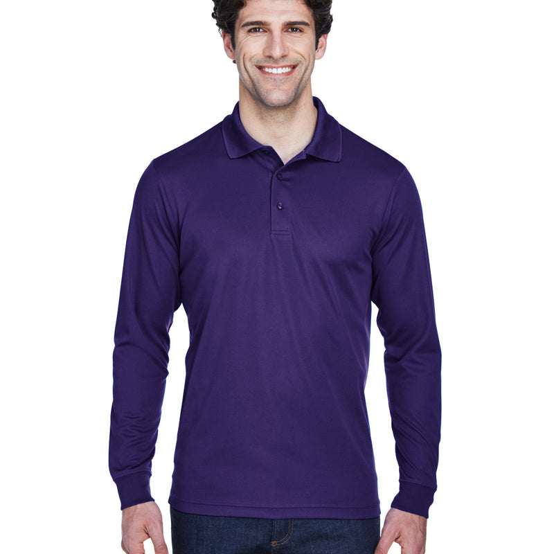 Men's Pinnacle Performance Long-Sleeve Piqué Polo
