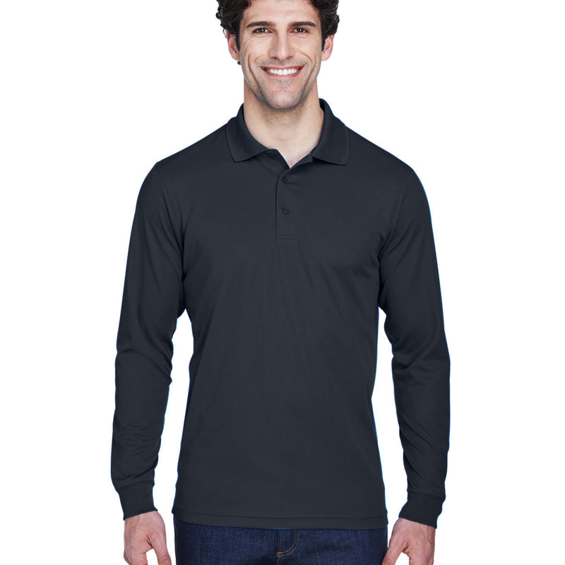Men's Tall Pinnacle Performance Long-Sleeve Piqué Polo