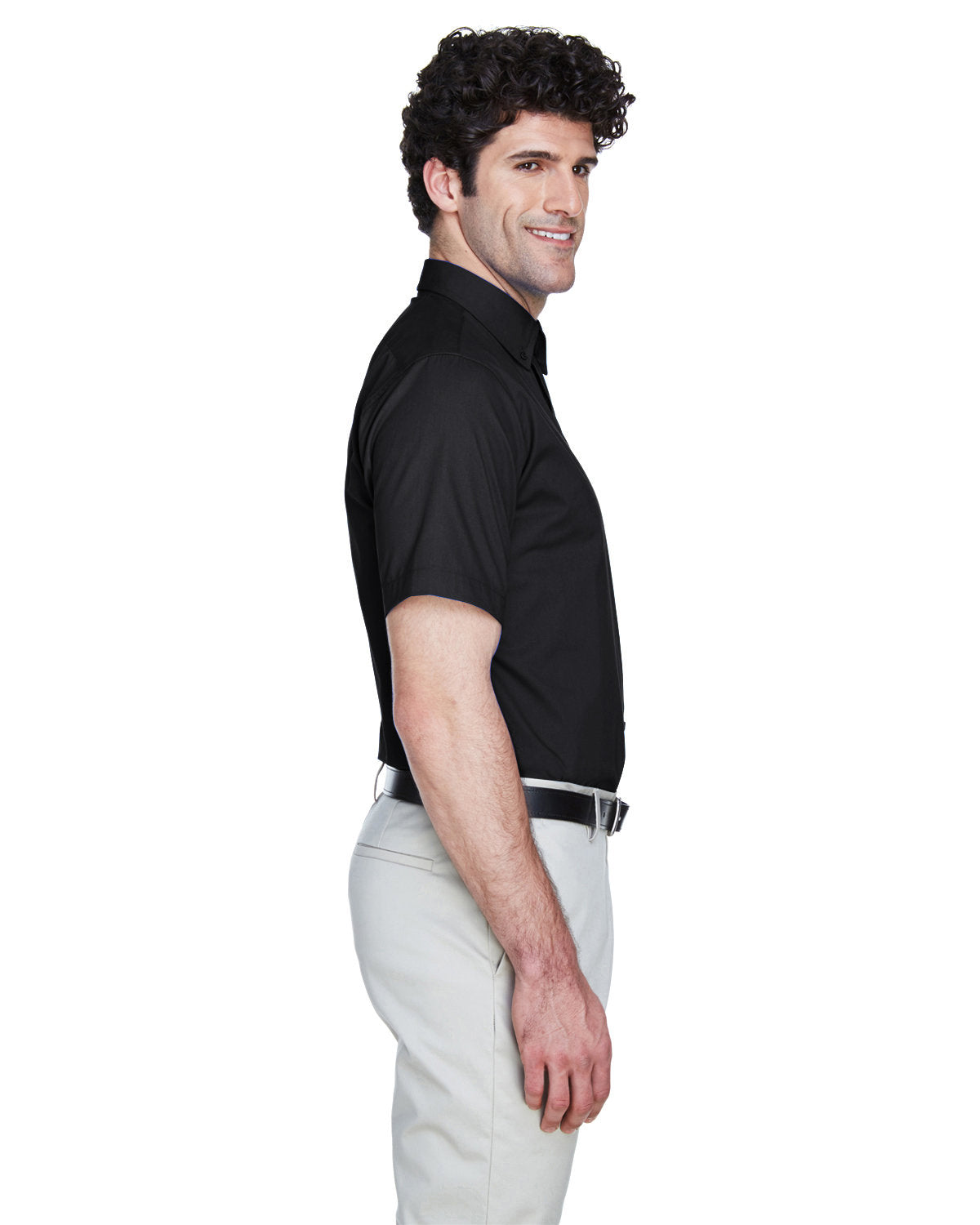 Men's Tall Optimum Short-Sleeve Twill Shirt