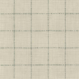 Highlander Window Pewter Gray Cotton Fabric - Pewter Gray Windowpane Plaid, 54" Width (By The Yard)
