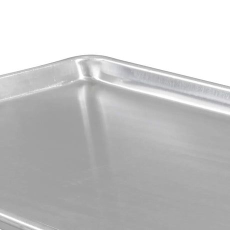 13" x 18" x 1" Half-Size Sheet Pan 18 Gauge Aluminum Wire Reinforced Edge
