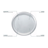 Wide Rim Aluminum Pizza Pan Round 7 Inch