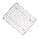 Small Stainless Rectangular Wire Pan Grate with Feet 8 x 10 Inches