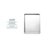 18" x 26" Full Size Sheet Pan 16 Gauge Aluminum Galvanized Wire Rim