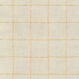 Highlander Window Golden Rod Cotton Upholstery Fabric - Golden Rod Windowpane Plaid, 54" Width (1 Yard)