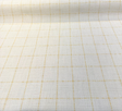 Highlander Window Golden Rod Cotton Upholstery Fabric - Golden Rod Windowpane Plaid, 54" Width (1 Yard)