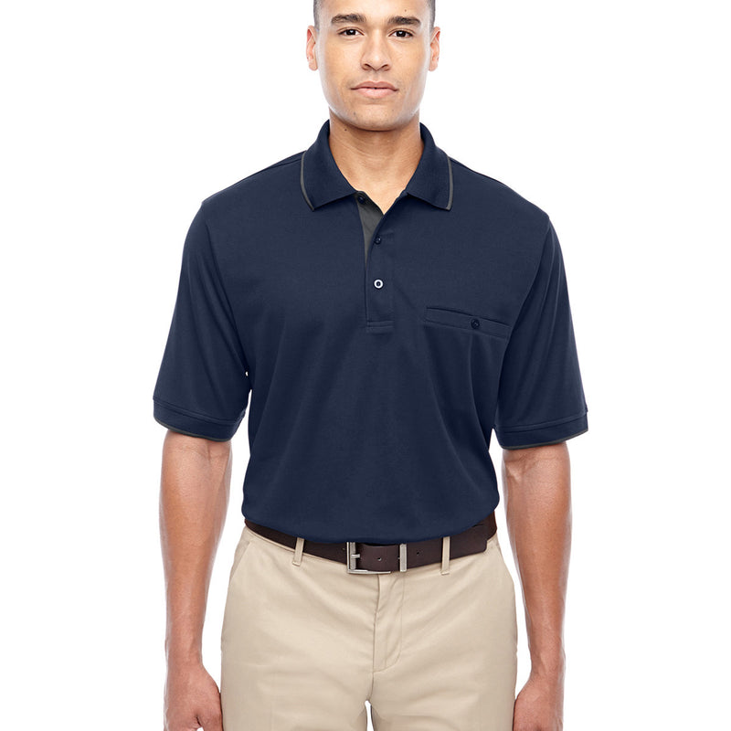 Men's Motive Performance Piqué Polo with Tipped Collar
