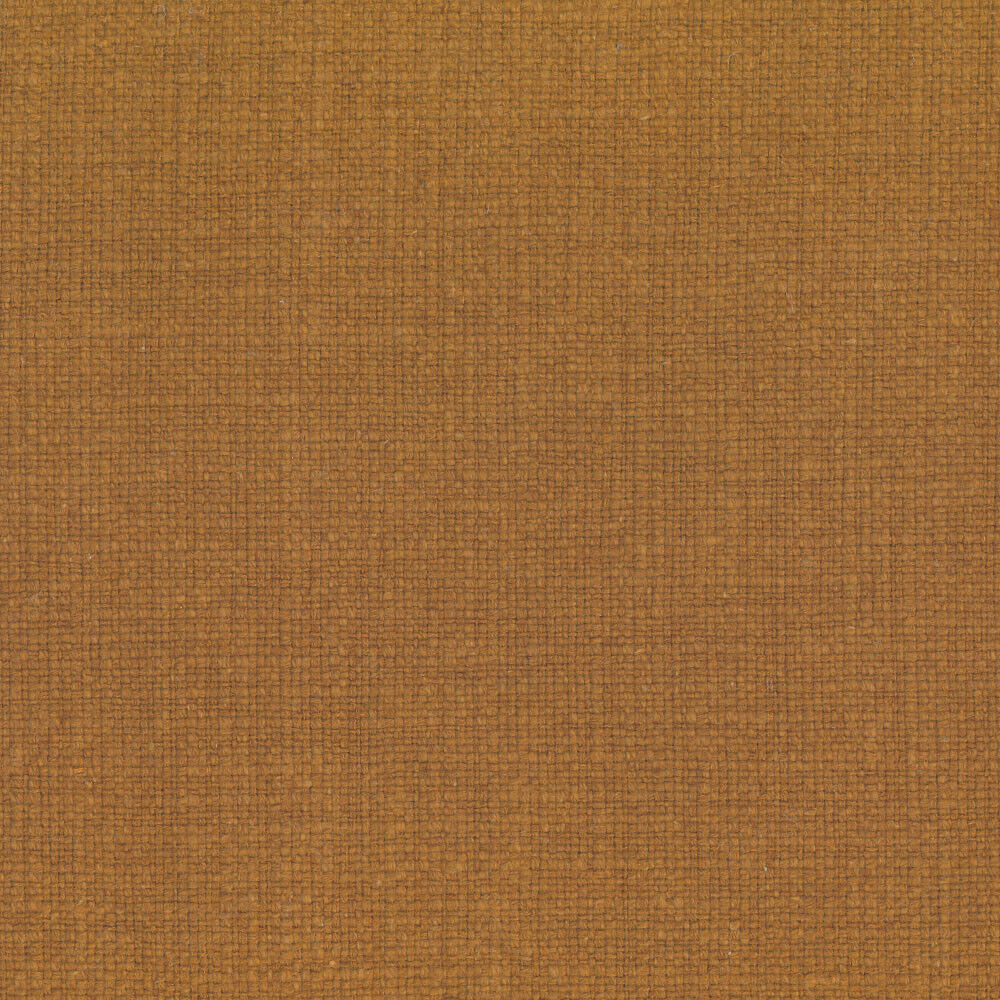 Protege Golden Brown Deer Trail Linen Cotton Slub Upholstery Fabric - Golden Brown Deer Trail, 54" Width (1 Yard)
