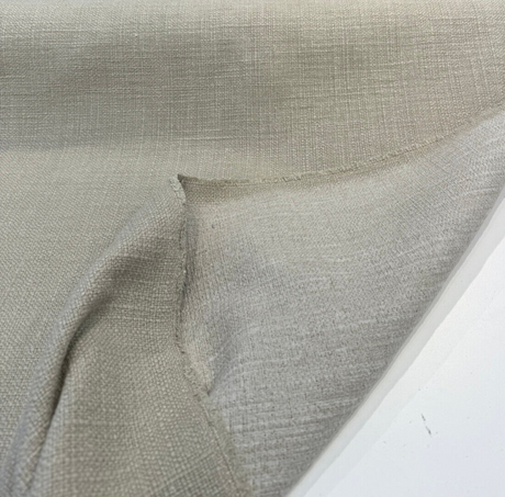 Protege Stonebrook Pewter Linen Cotton Slub Texture Upholstery Fabric - Pewter Gray, Slub Texture, 54" Width (1 Yard)