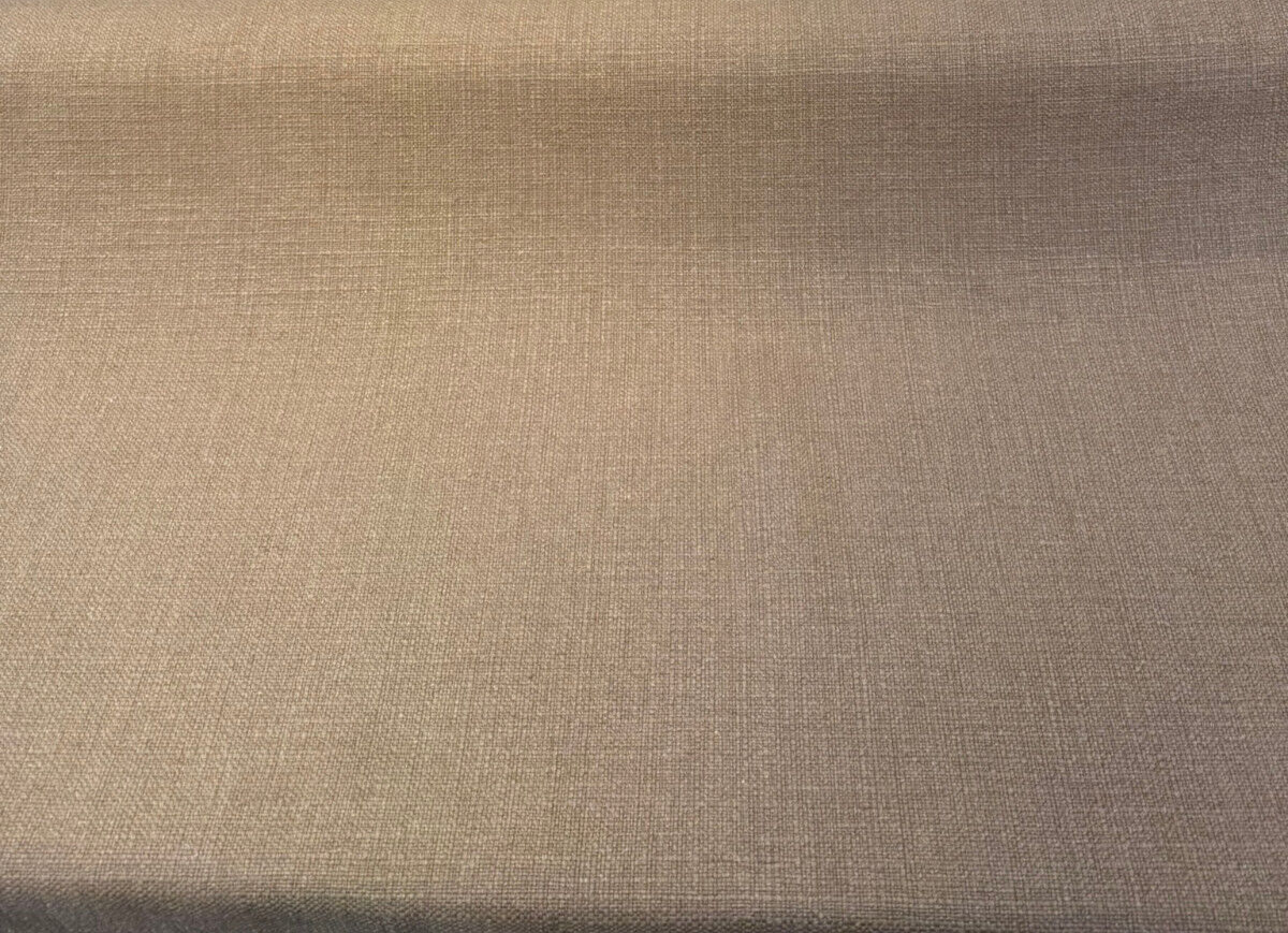 Protege Toasted Almond Linen Cotton Slub Upholstery Fabric - Toasted Almond Slub Texture, 54" Width (1 Yard)