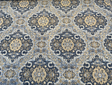 Swavelle Munsee Chenille Fabric - Royal Blue Damask, 54" Width (1 Yard)