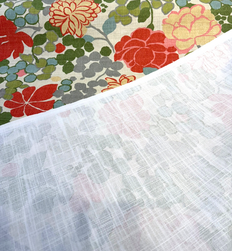 Waverly Blossom Cotton Linen Canvas Fabric - Coral Pink Large Floral, 54" Width (1 Yard)