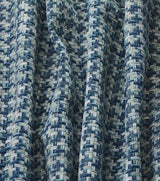 Touro Blue Cielo Chenille Fabric - Blue, Woven Pattern, 54" Width (1 Yard)