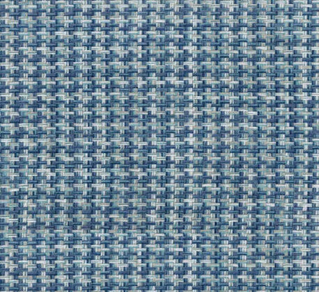 Touro Blue Cielo Chenille Fabric - Blue, Woven Pattern, 54" Width (1 Yard)