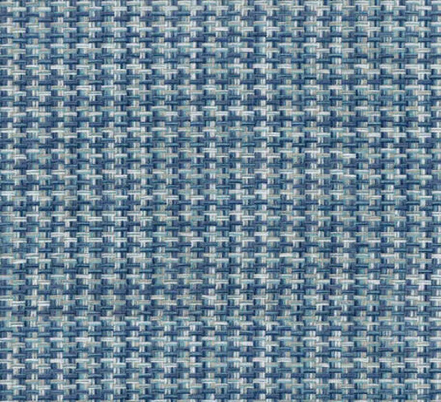 Touro Blue Cielo Chenille Fabric - Blue, Woven Pattern, 54" Width (1 Yard)