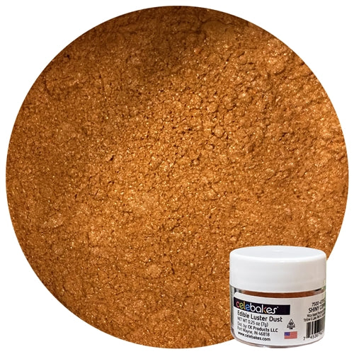 Shiny Copper Edible Luster Dust