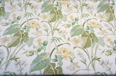Your Grace Cotton Fabric - Buttercream Floral Print, 54" Width (1 Yard)