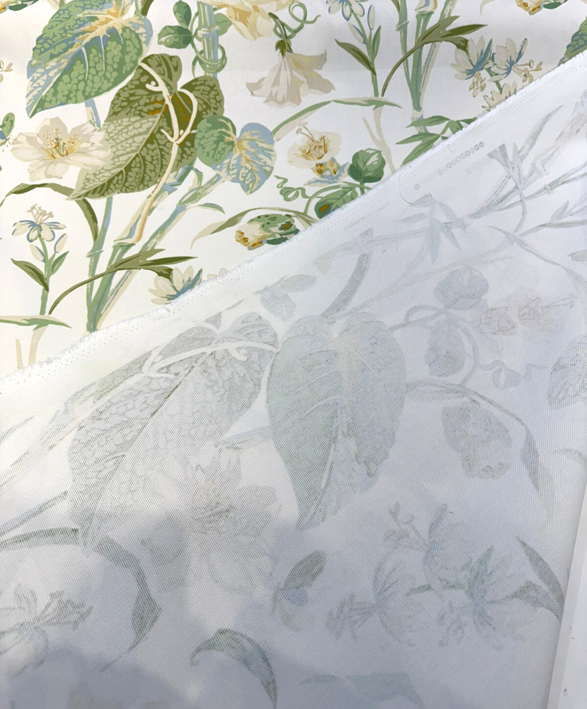Your Grace Cotton Fabric - Buttercream Floral Print, 54" Width (1 Yard)