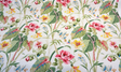 Your Grace Spring Cotton Fabric - Floral Botanical Print, Creamy White, 54" Width (1 Yard)