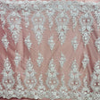 Beaded Corded Bridal Lace Fabric 54" Wide
