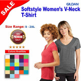 Gildan® Softstyle Short Sleeve Women’s V-Neck T-Shirt