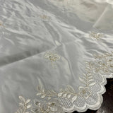 Beaded Bridal Lace Fabric on Satin